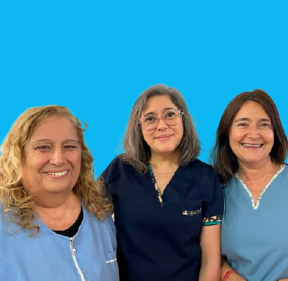 Dra. Maria del Carmen Attene, Dra. Silvana López y Dra. Alejandra Romanelli.