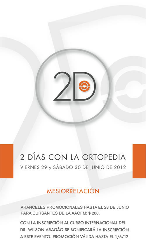 Jornadas 2 Das con La Ortopedia - Viernes 29 y Sbado 30 de Junio de 2012