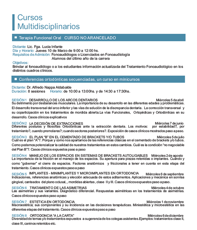 Cursos Multidisciplinarios 2017