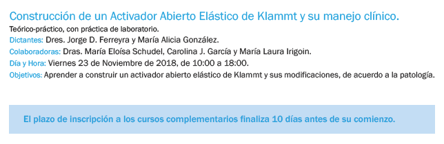Cursos Complementarios 2018