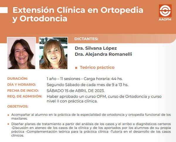 Extensin Clnica de OFM y Ortodoncia - Dra. Silvana Lpez y Dra. Alejandra Romanelli