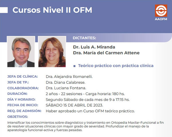 Curso Nivel II OFM - Dr. Luis A. Miranda y Dra. Mara del Carmen Attene