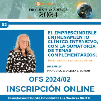 Capacitación OFM Nivel II 2024/02 - Prof. Dra. Graciela I. Lorenz -
