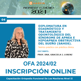 Capacitación OFM Nivel II 2024/04 - Prof. Dra. Graciela I. Lorenz -