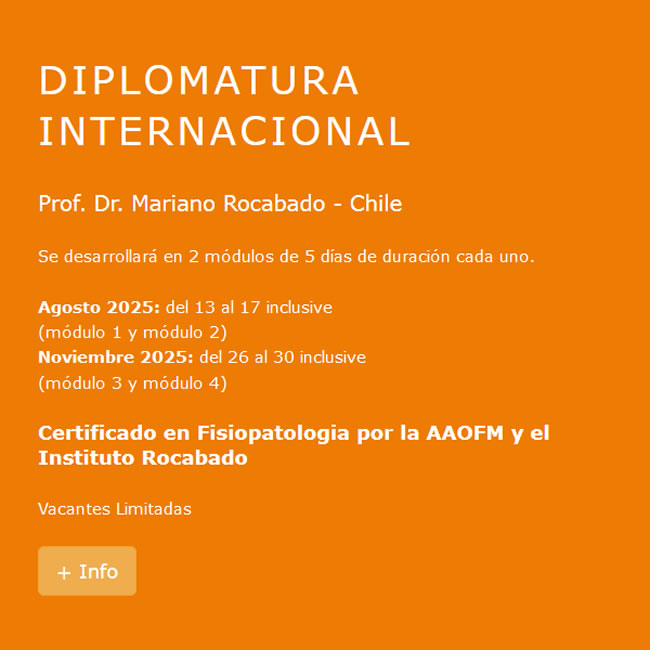 Diplomatura en Fisiopatología - AAOFM - Instituto Rocabado 2025