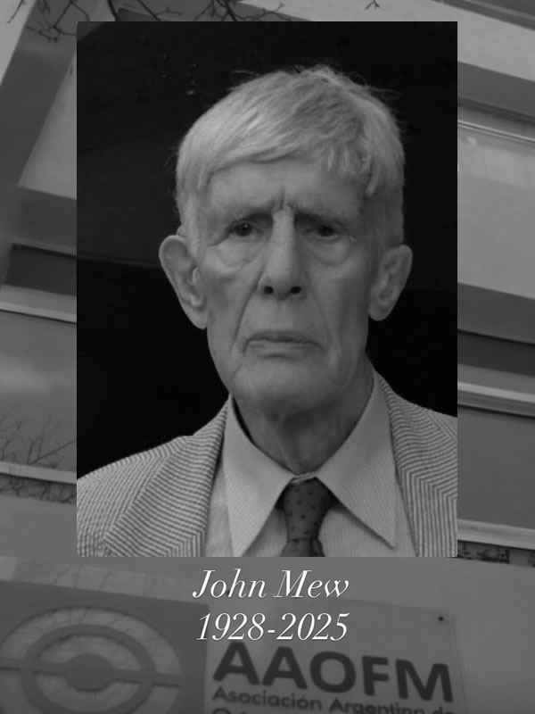 La AAOFM comunica con profundo pesar el fallecimiento del Profesor John Mew